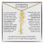 Beautiful Soulmate Birth Flower Name Necklace & Message Card