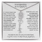 Beautiful Soulmate Birth Flower Name Necklace & Message Card