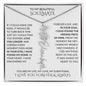 Beautiful Soulmate Birth Flower Name Necklace & Message Card