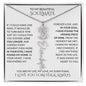 Beautiful Soulmate Birth Flower Name Necklace & Message Card