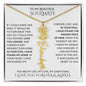 Beautiful Soulmate Birth Flower Name Necklace & Message Card