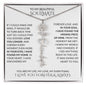 Beautiful Soulmate Birth Flower Name Necklace & Message Card