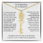 Beautiful Soulmate Birth Flower Name Necklace & Message Card