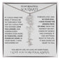 Beautiful Soulmate Birth Flower Name Necklace & Message Card