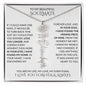 Beautiful Soulmate Birth Flower Name Necklace & Message Card