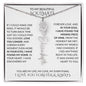 Beautiful Soulmate Birth Flower Name Necklace & Message Card