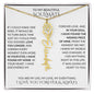 Beautiful Soulmate Birth Flower Name Necklace & Message Card