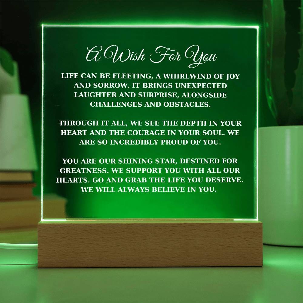 A Wish For You, Life Can Be Fleeting, We Will Always Believe In You