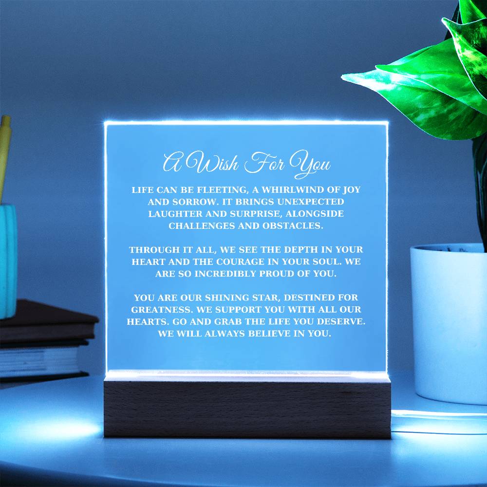 A Wish For You, Life Can Be Fleeting, We Will Always Believe In You