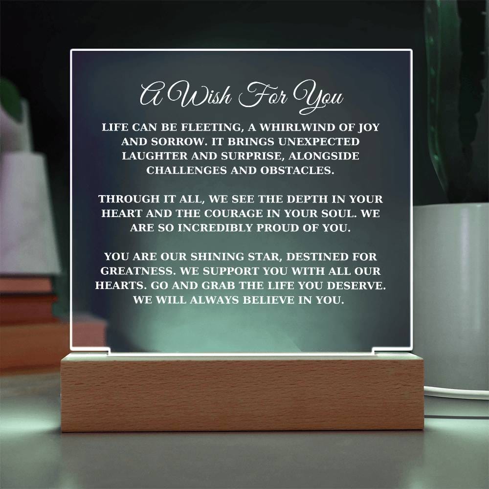 A Wish For You, Life Can Be Fleeting, We Will Always Believe In You