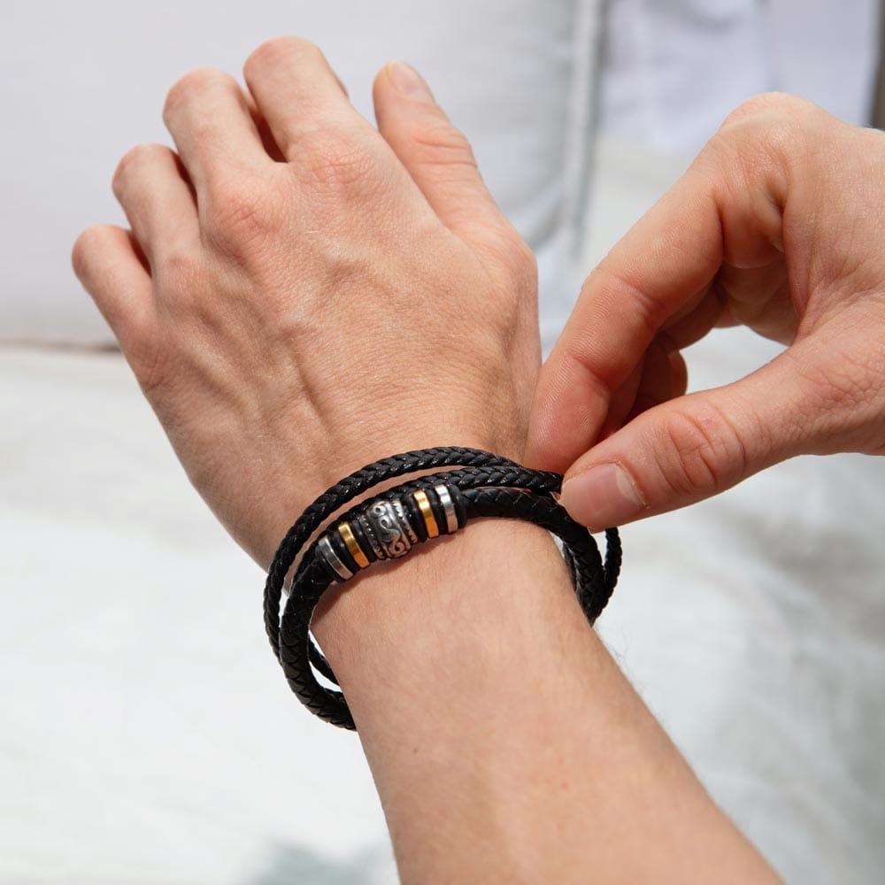 Love You - Stepped Up Dad Bracelet