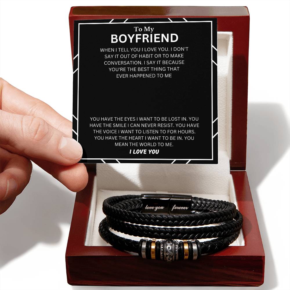 I Love You Forever, To My Boyfriend, I Love You Bracelet