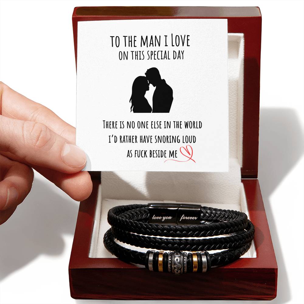 Funny Bracelet Gift For Him - For the couple that laughs together.