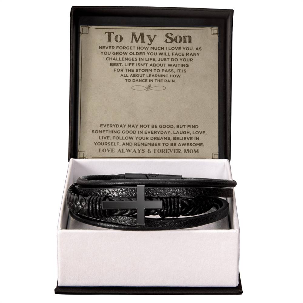 Son Never Forget How Much You Are Loved, Love Mom | Bracelet