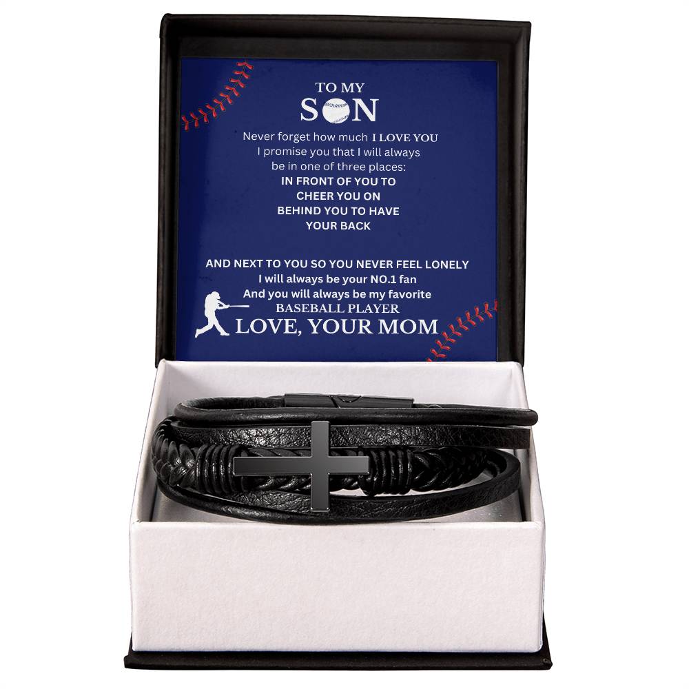 Baseball Son, Love Mom | Have faith - Someone always has your back!
