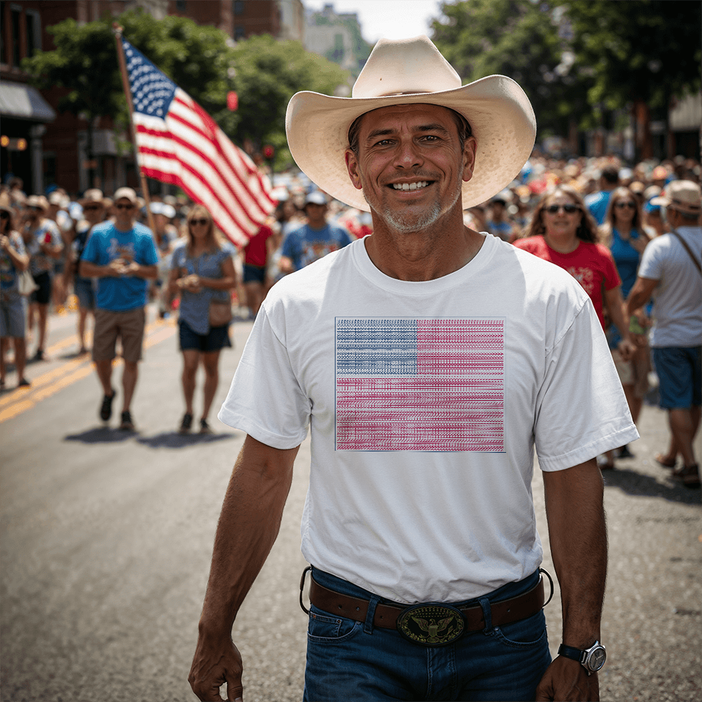 American grit, grind, and greatness  Tee. Celebrate the 250 Year birthday with this unique flag tshirt design.