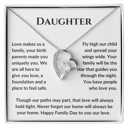 Daughter Love Makes Us Family, Your Birth Parens Made You Uniquely You MBB037