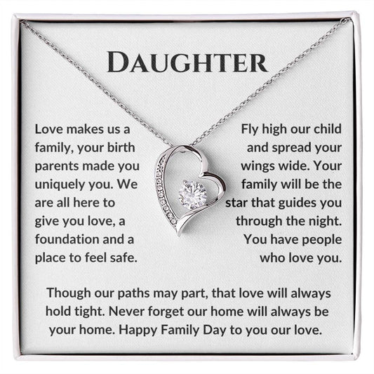 Daughter Love Makes Us Family, Your Birth Parens Made You Uniquely You MBB037