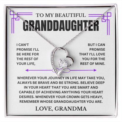 Beautiful Granddaughter, Love Grandma, I Love You, remember Whose Granddaughter You Are