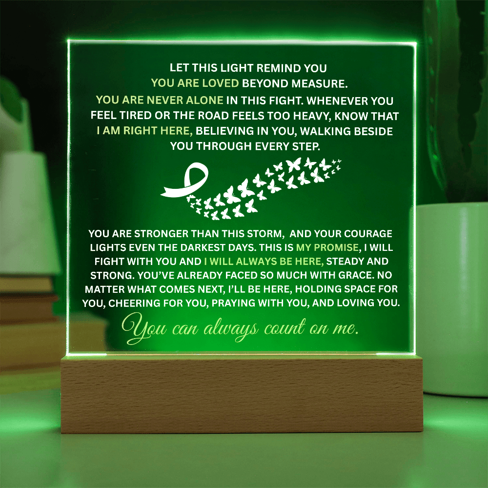 Let This Light Remind You, You Are Loved Beyond Measure Acrylic Nightlight Moticational Message.