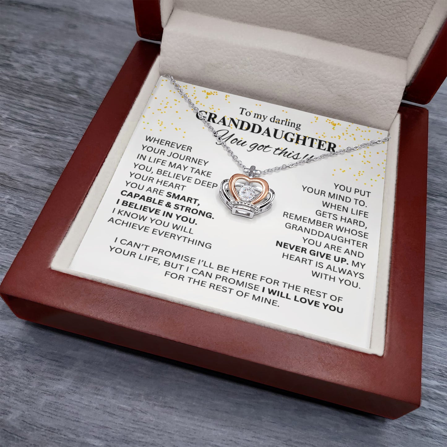 To My Granddaughter – You Got This! (Crown Edition, Luxury Box)
