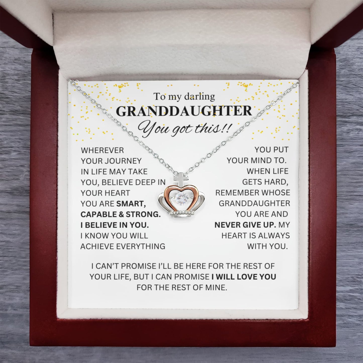 To My Granddaughter – You Got This! (Crown Edition, Luxury Box)
