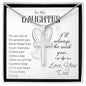 Daughter, Love Your Dad, Hearts and Faith Necklace