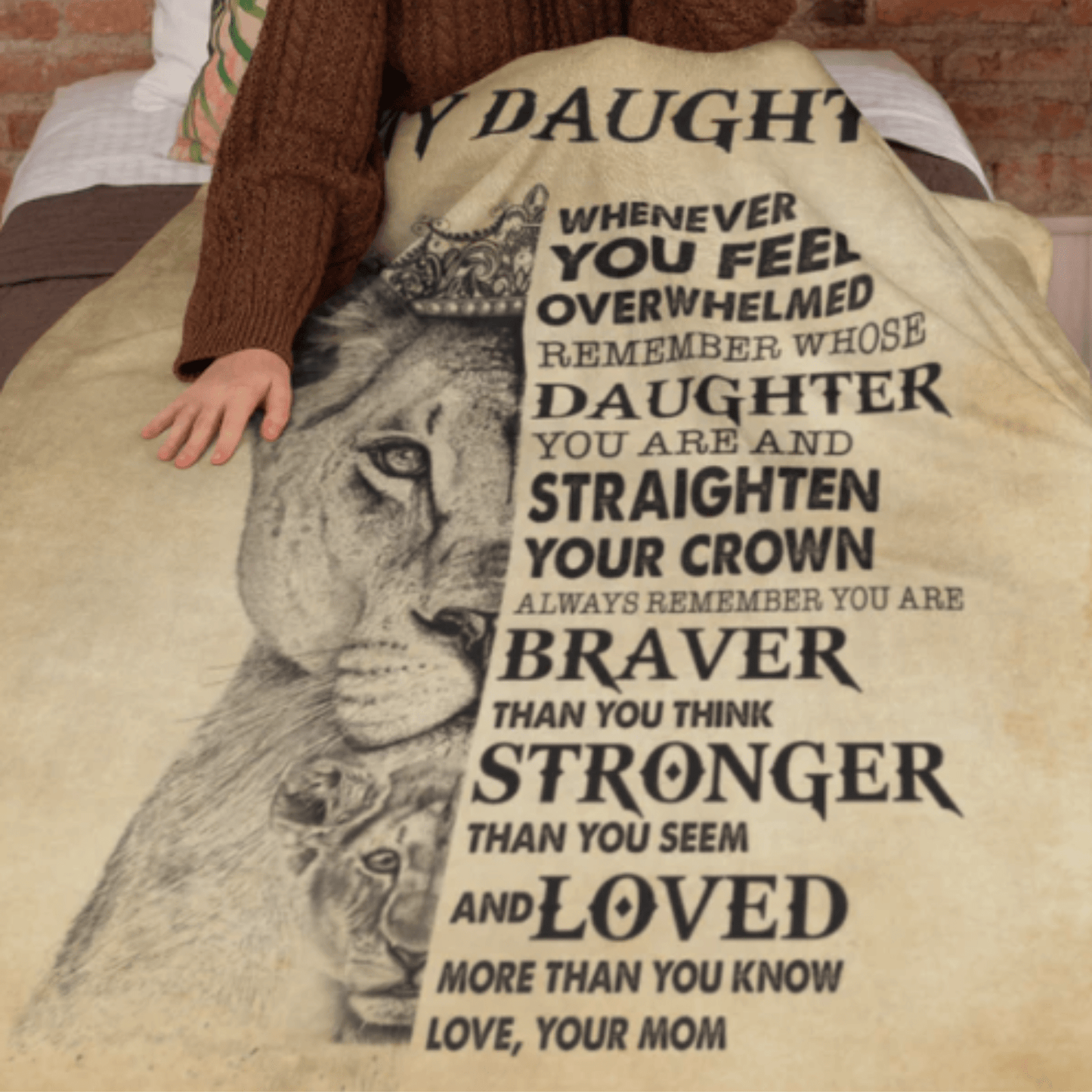 Straighten Your Crown Blanket - Daughter Gift