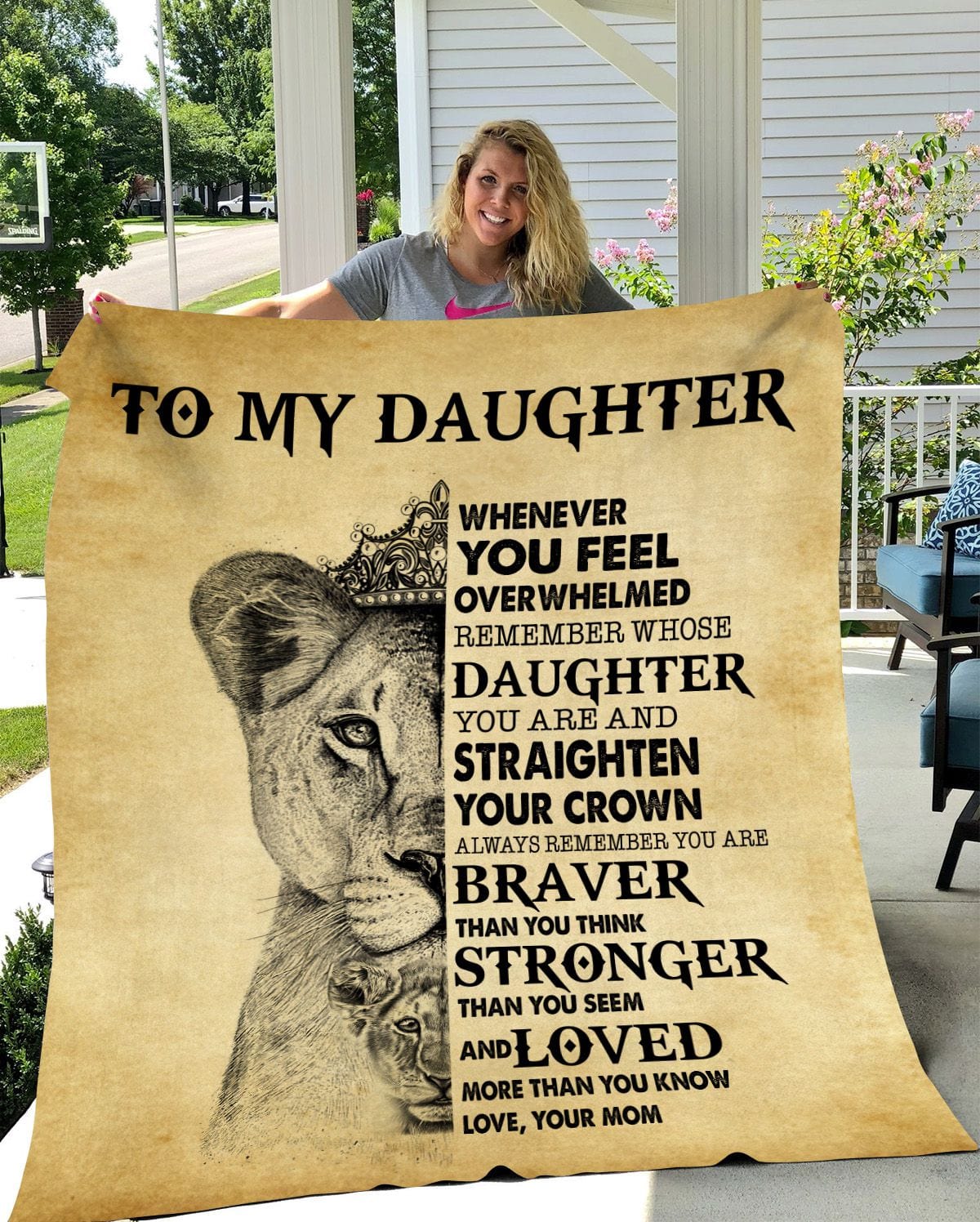 Straighten Your Crown Blanket - Daughter Gift
