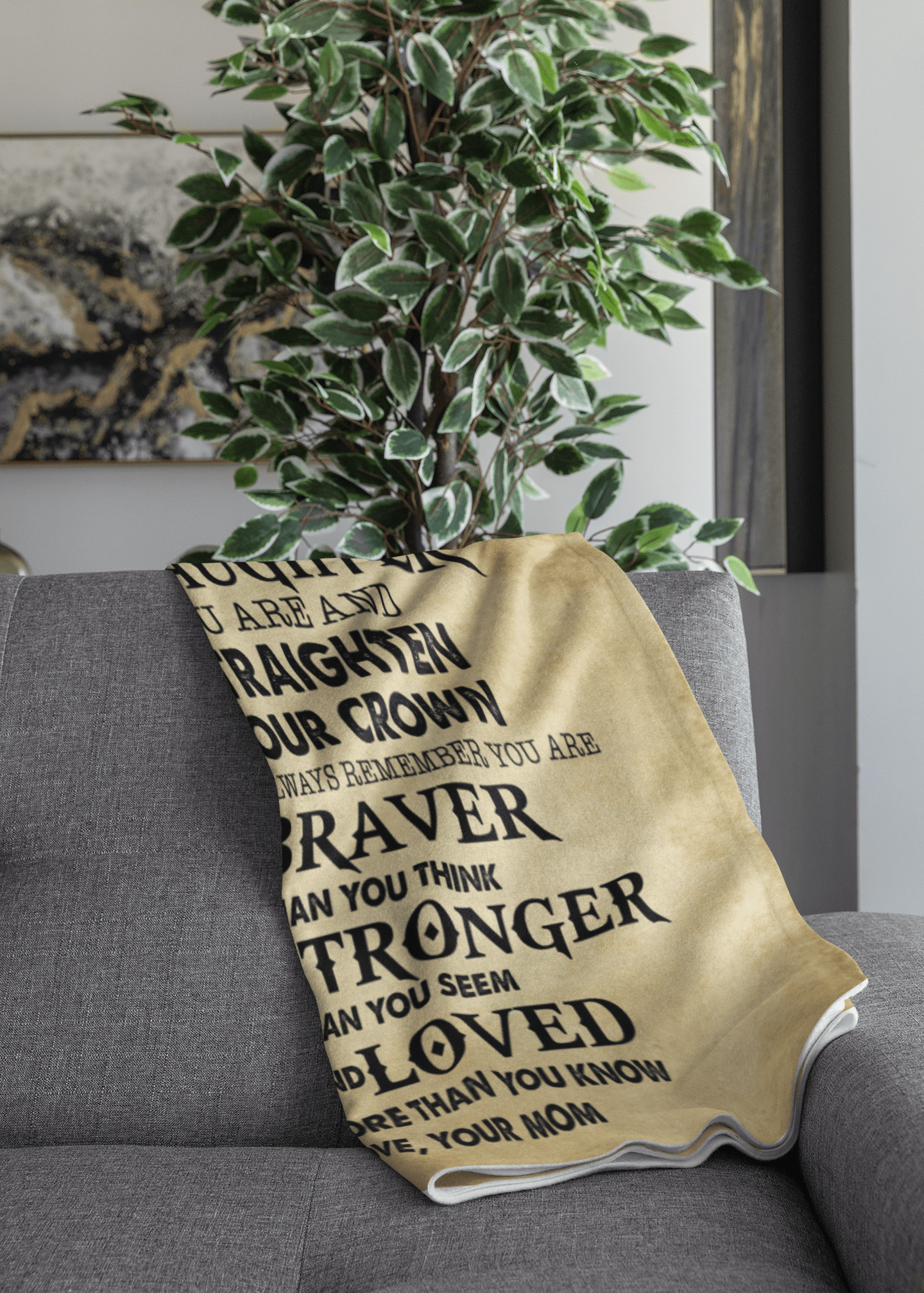 Straighten Your Crown Blanket - Daughter Gift