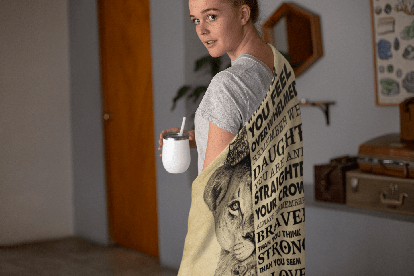 Straighten Your Crown Blanket - Daughter Gift