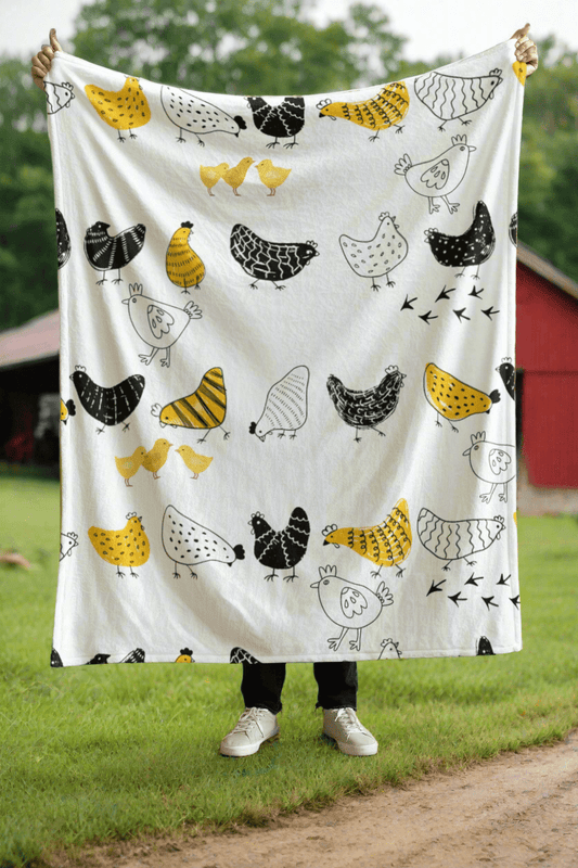 Chickens: Super Soft, Cozy, Velvety Fleece, Lightweight and So Adorable, Plush Blanket